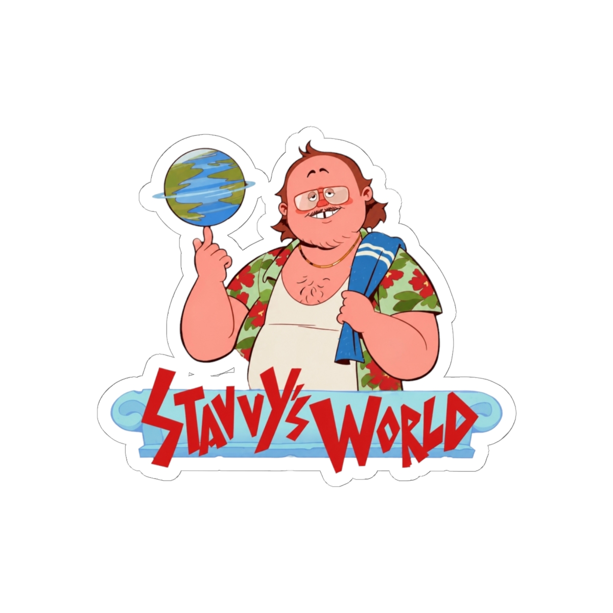 Stavvy's World Sticker | Stavros Halkias - alternate angle 2, merchandise